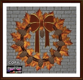 Thanksgiving - Autumn Pine Cones Wreath