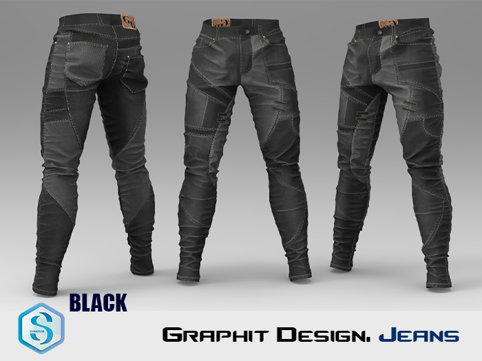 Graphit Design. Jeans Black. Signature Gianni