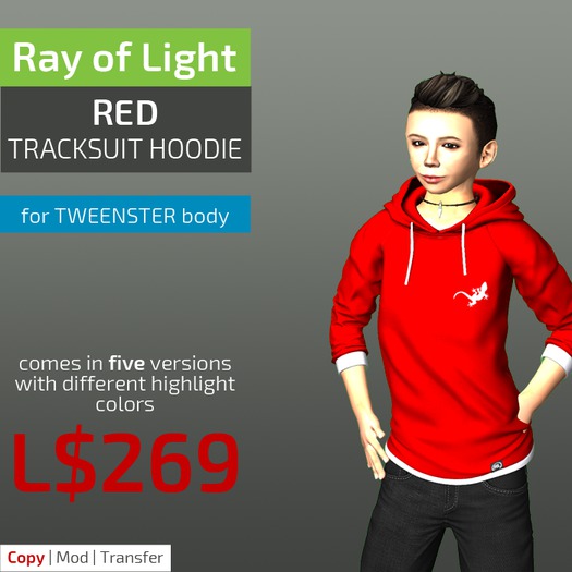 (RL) Tracksuit Hoodie (red)