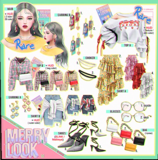 `M.BIRDIE / Merry look-EarringB1