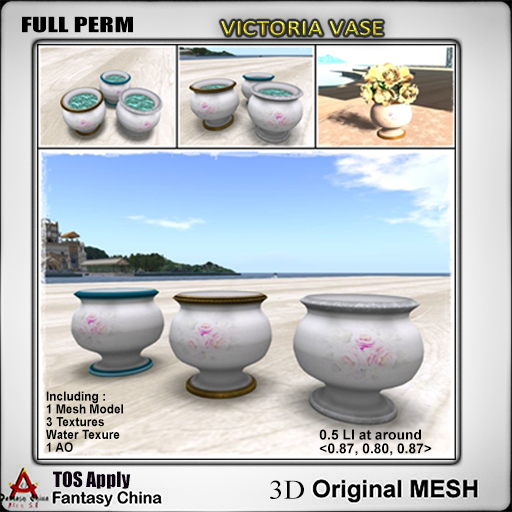 FC- Full Perm Mesh Victoria Vase