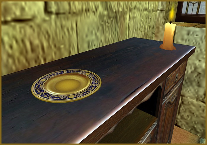 FROG-Art Nouveau Gold Plate