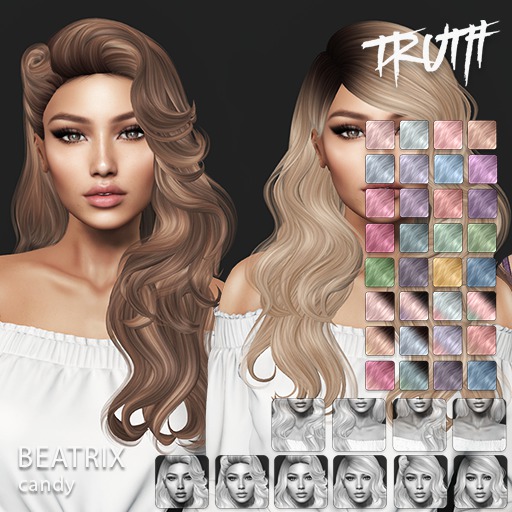 TRUTH Beatrix (Fitted Mesh Hair) - Candy