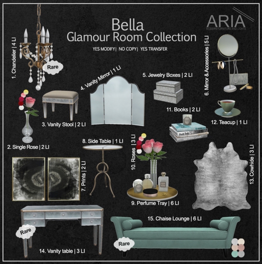 [ARIA] Bella Chaise Lounge - RARE