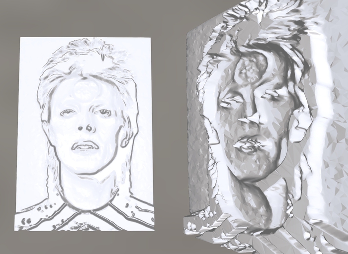 mesh relief david bowie 