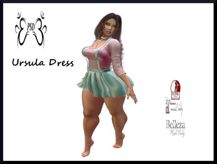 PSD! Ursula Dress Pink N Mint