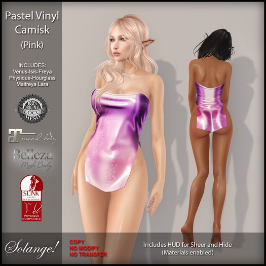 Solange! - PASTEL VINYL Camisk - PINK