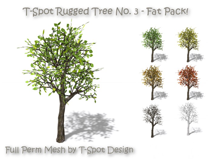 T-Spot Mesh - Rugged Tree No. 3 - Fat Pack - Full Perm - LI=4.5