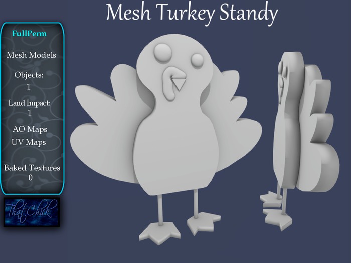 Second Life Marketplace - ~tc~ Mesh Turkey Standy Kit