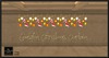 Cortina golden christmas curtain