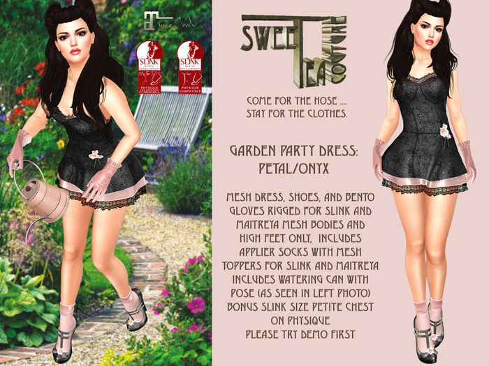 Sweet Tea Garden Party Dress:  Petal Onyx(add me )
