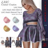 LMC TGA - Plaid - Textures for the LMC Mini Skirt XI & LMC Sleeved Top II -