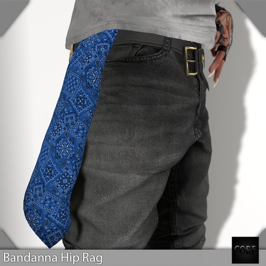 Second Life Marketplace - ::: Core ::: Hip Rag - Bandanna Blue
