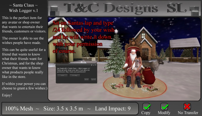 Santa Claus ~ Wish Logger