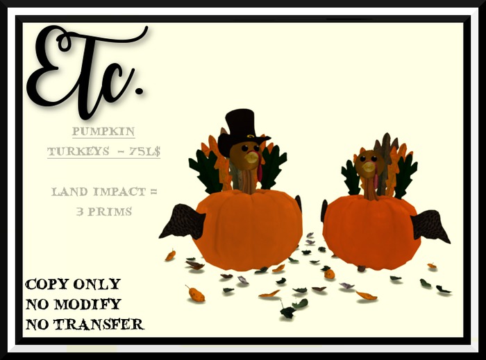 Etc. Pumpkin Turkeys