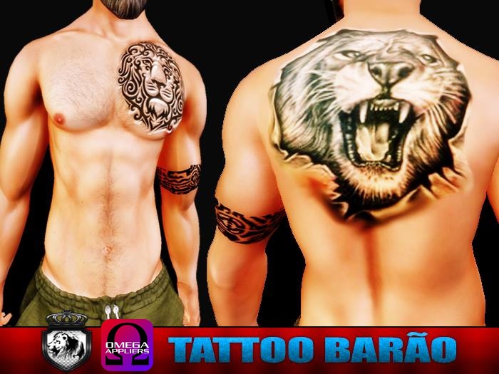 TATTOO ~ Omega ~3D Barao - Applier {GIF}