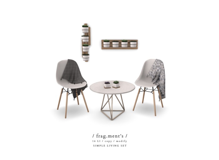 / frag.ment's / Simple Living Set