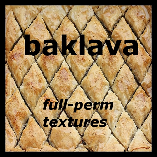 cake baking - baklava textures