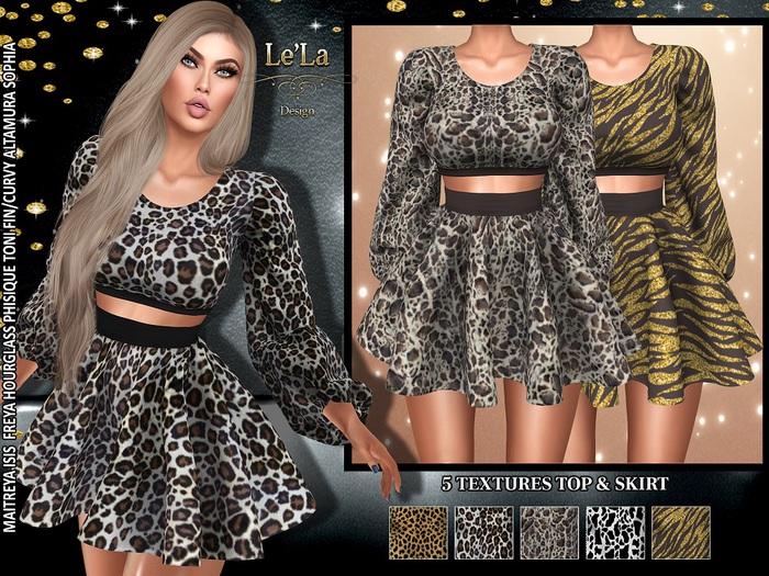 {Le'La} Cary Animal Print Set