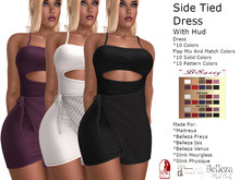 *BSASSY* SIDE TIED DRESS WITH HUD