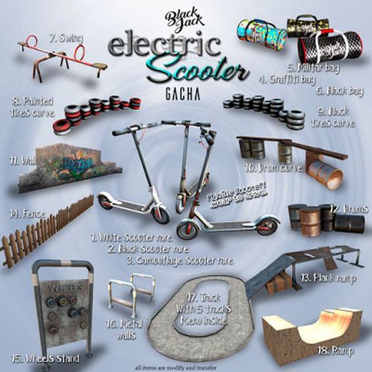 BJK * Scooter gacha - Plank ramp