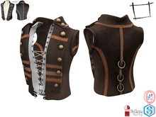  Full Perm Men's Steampunk Pirate Jacket and Shirt Signature Gianni, Belleza Jake, Ocacin Gamit, Slink