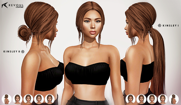 REVOUL - Kinsley II Hair / Dark Blondes (bun)