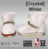 [Nirvana Fashion] - Winter Fur Boots - [Crystal]-White