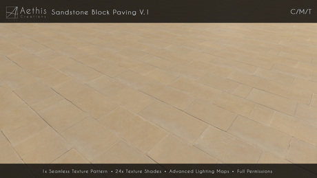 Second Life Marketplace - [AC] Seamless Sandstone Block Paving Textures V.1