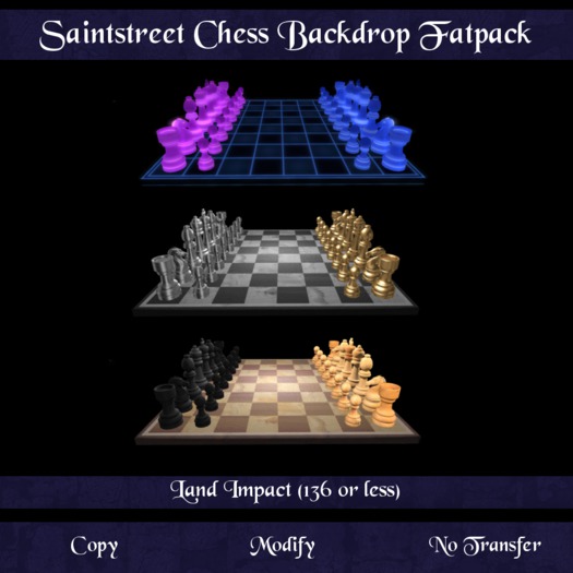 Saintstreet Chess FATPACK (Wear me/Unpack)