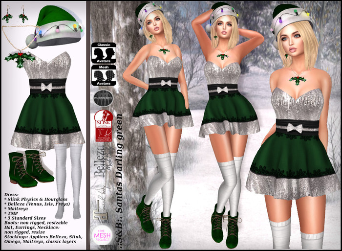 .:S&B:. Santas Darling green