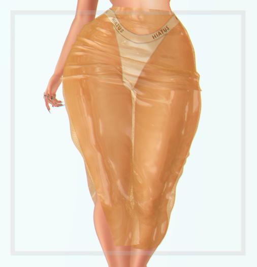 HIATUS - Plastic Skirt // Orange