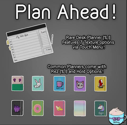 .TeaBunny. Plan Ahead!- Crystal Planner 