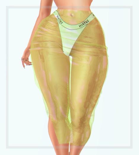 HIATUS - Plastic Skirt // Yellow