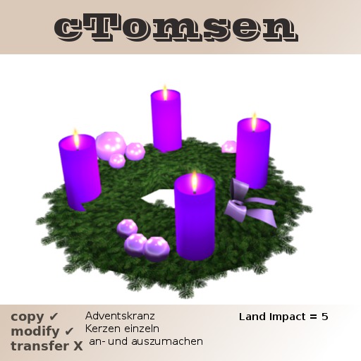 Adventskranz 5 Li, mod & copy