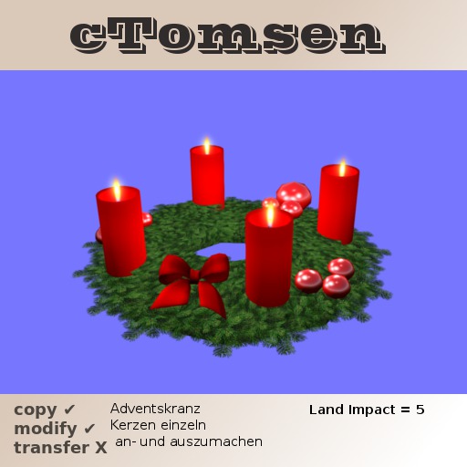 Adventskranz  red  mod & copy