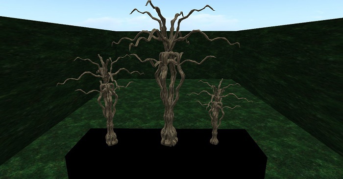 bizzar  bare demonic tree decor