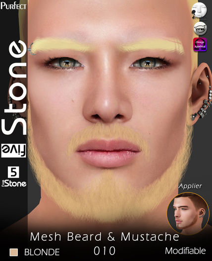 Five Stone Mesh Beard 010 Blonde