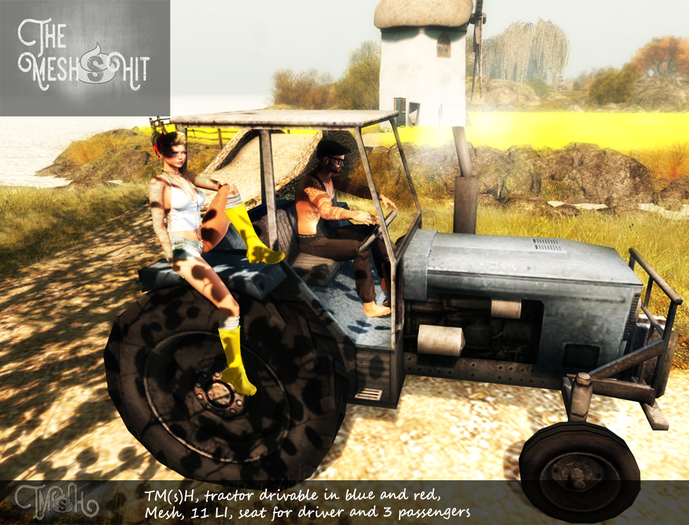 TM(s)H, tractor drivable red/blue