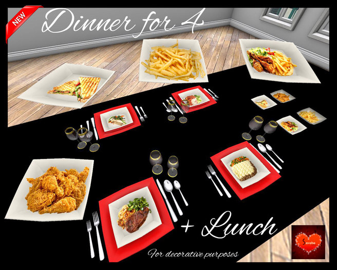 Dinner for 4 + Lunch   PROMO