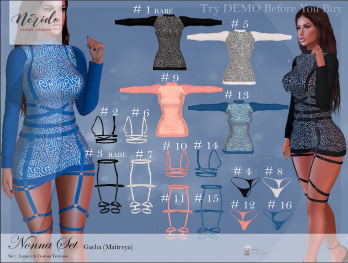 #4~Nerido~ Nonna String (Maitreya)-Black