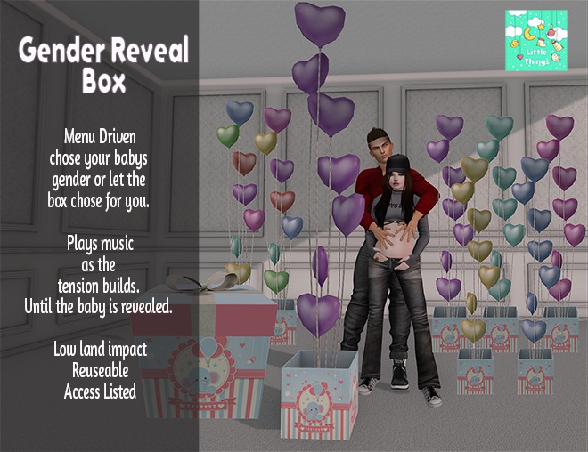 (LT) Gender Reveal Box
