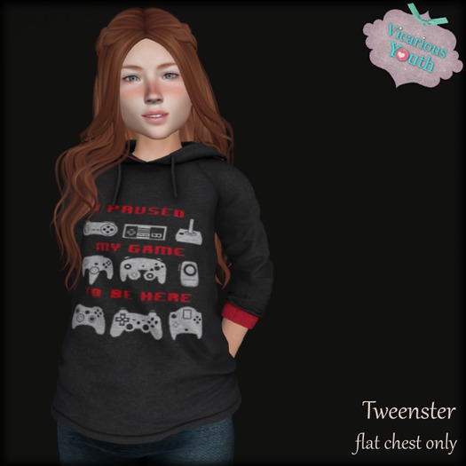 {V*Y} Tweenster Hoodie - Paused My Game