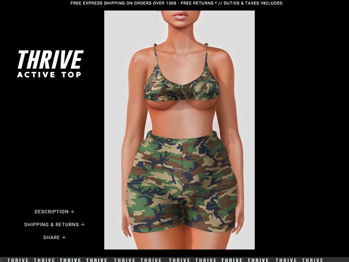 THRIVE: Active Top - Camo