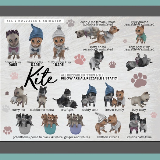 KITE - Flowers Kitty RARE