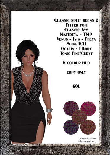  Fitted classic split dress (2)
