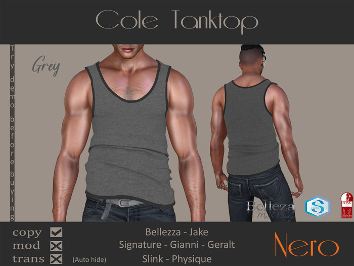 Nero - Cole Tanktop - Grey