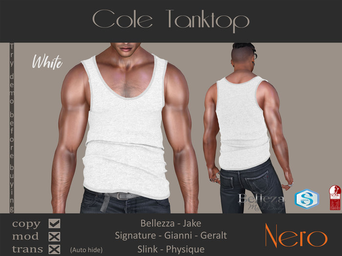 Nero - Cole Tanktop - White