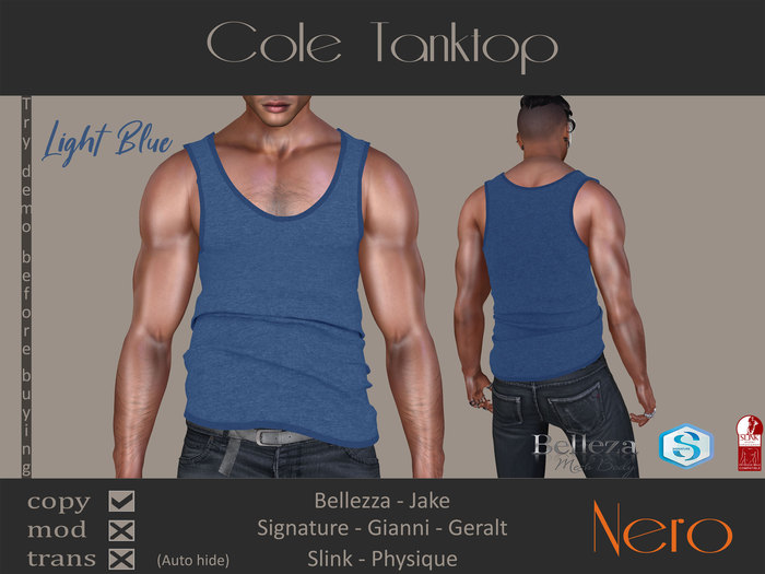 Nero - Cole Tanktop - Light Blue