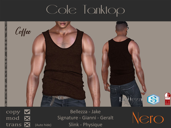 Nero - Cole Tanktop - Coffee